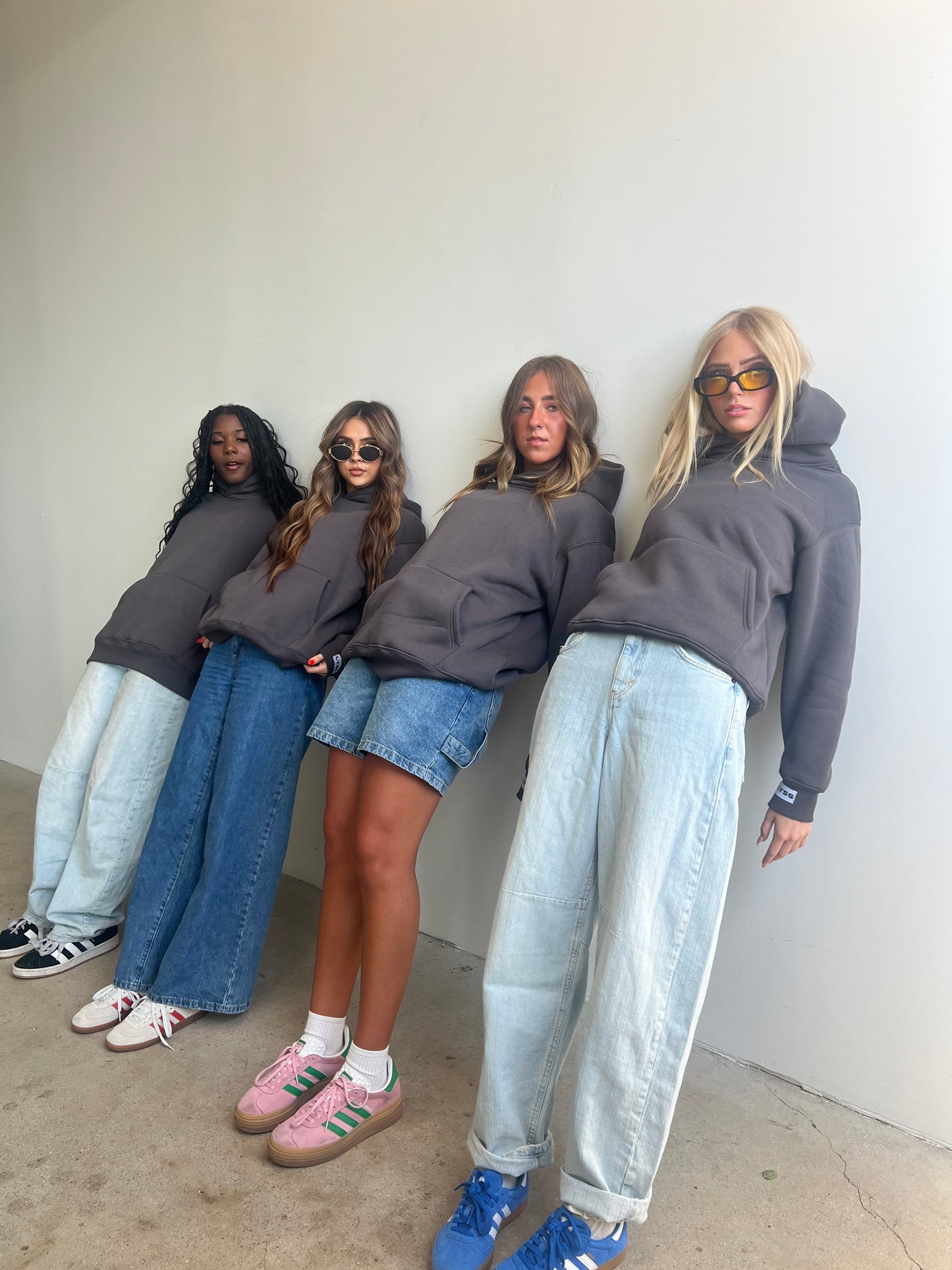 CHARCOAL BLANKET LINED HOODIE